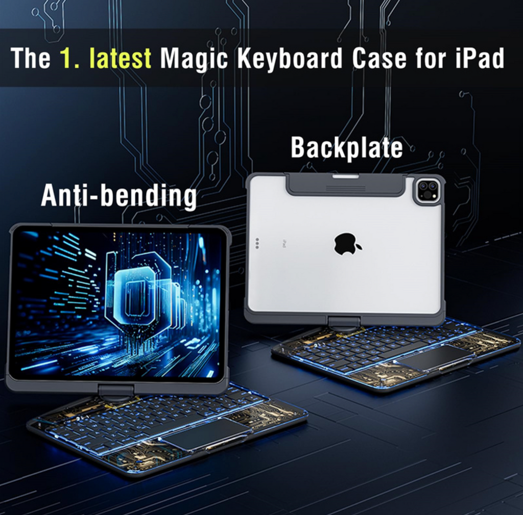 ZAYDEL New 2024 - 360-Degree Rotating IPad Keyboard – Zaydel